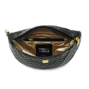 LITTLE RUNAWAY MOTO BLACK W/ GOLD HARDWARE
