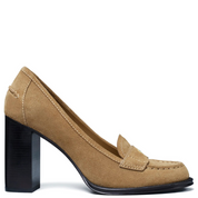 VINTAGE HEELED LOAFER TOFFEE