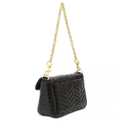 HIGH SOCIETY MOTO BLACK CRINKLE