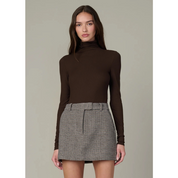 THE TONY LONG SLEEVE TOP DARK CHOCOLATE