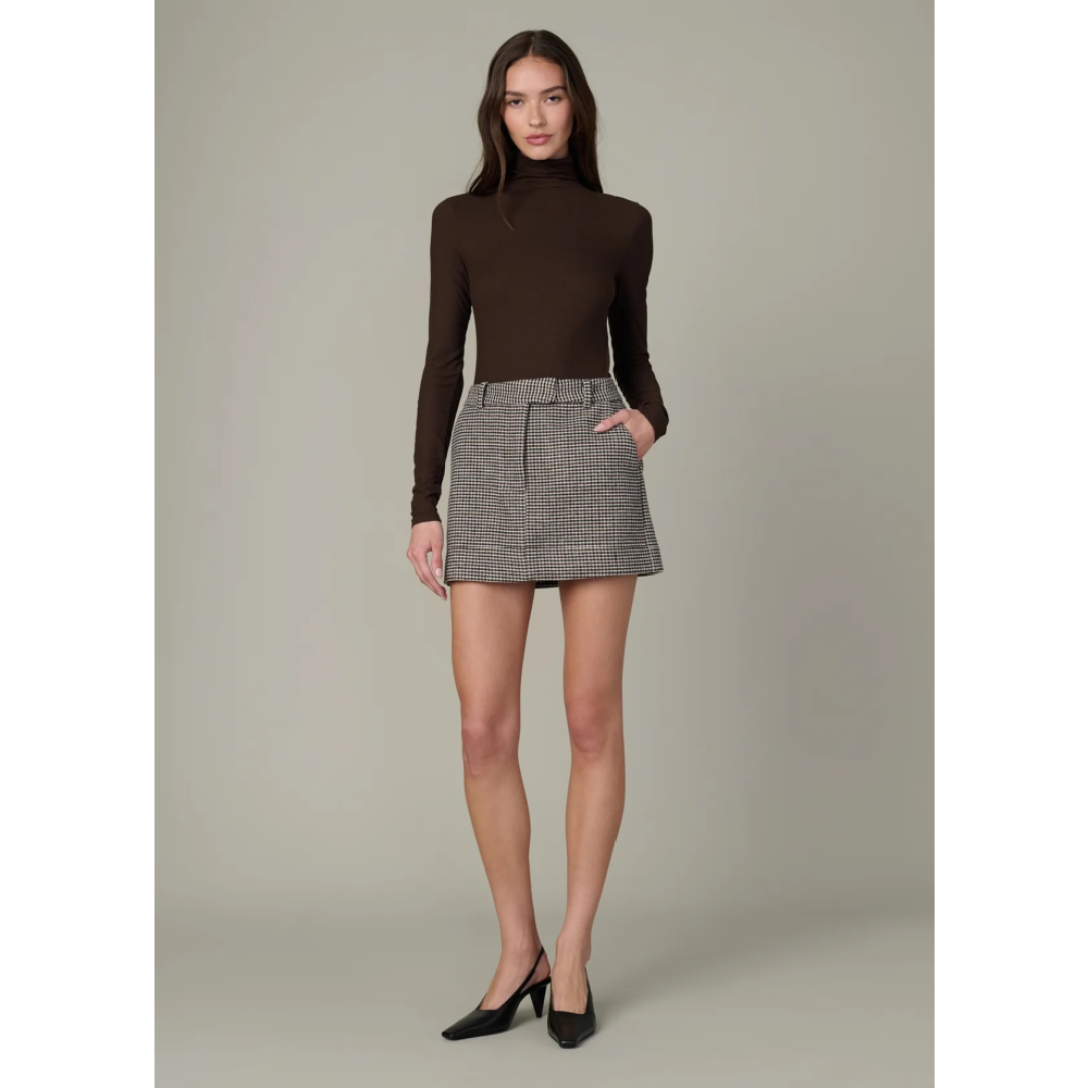 THE TONY LONG SLEEVE TOP DARK CHOCOLATE