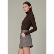THE TONY LONG SLEEVE TOP DARK CHOCOLATE