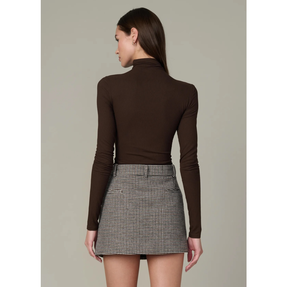 THE TONY LONG SLEEVE TOP DARK CHOCOLATE