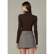 THE TONY LONG SLEEVE TOP DARK CHOCOLATE