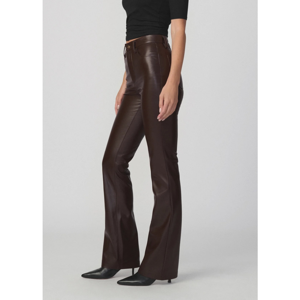 THE VEGAN LEATHER HI HONEY DARK CHOCOLATE PANT