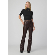 THE VEGAN LEATHER HI HONEY DARK CHOCOLATE PANT