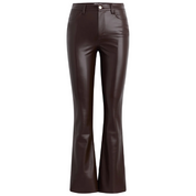 THE VEGAN LEATHER HI HONEY DARK CHOCOLATE PANT