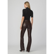 THE VEGAN LEATHER HI HONEY DARK CHOCOLATE PANT