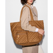 LARGE METRO TRAVEL TOTE COGNAC