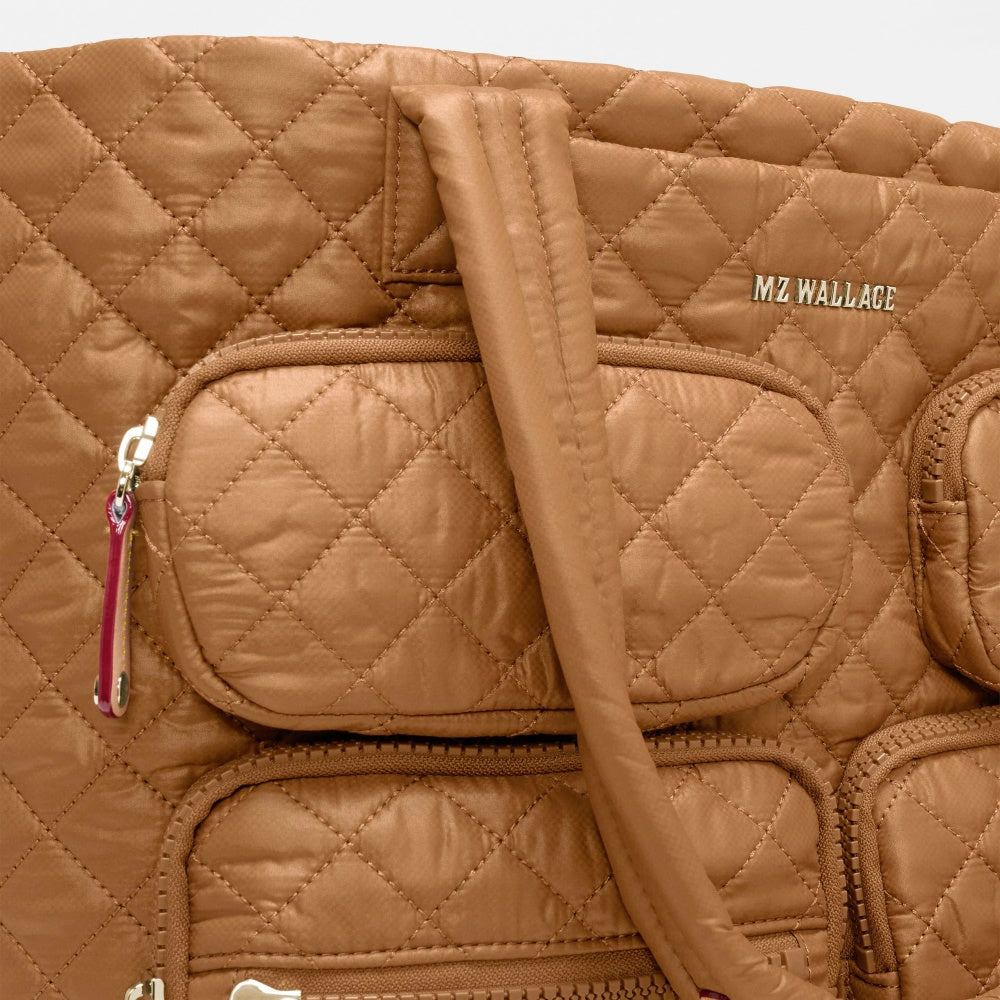 LARGE METRO TRAVEL TOTE COGNAC