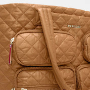 LARGE METRO TRAVEL TOTE COGNAC