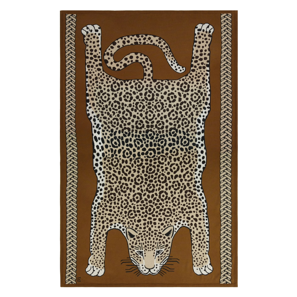 THROW 130 LEOPARD BEIGE