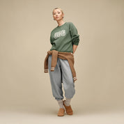 UGG LOGO CREWNECK GREEN STONE
