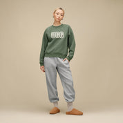 UGG LOGO CREWNECK GREEN STONE