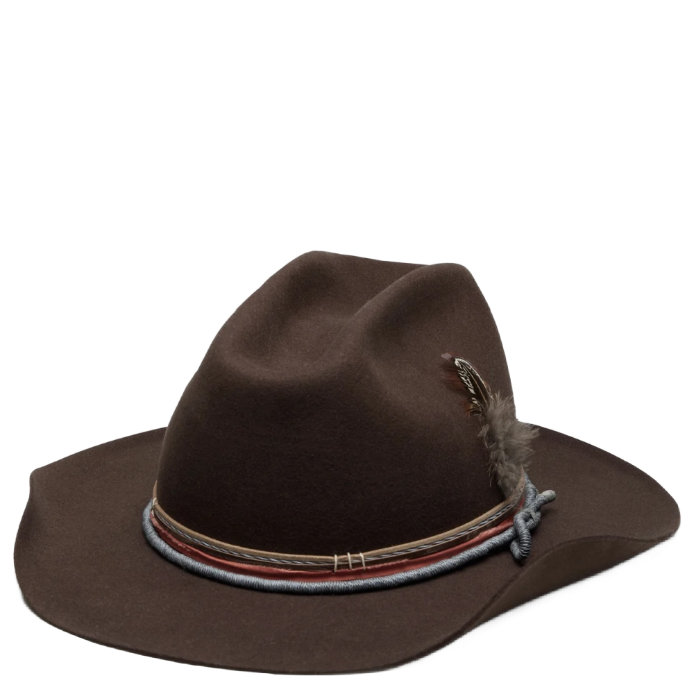 MATTY WOOL FELT COWBOY IN BROWN
