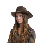 MATTY WOOL FELT COWBOY IN BROWN