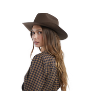 MATTY WOOL FELT COWBOY IN BROWN