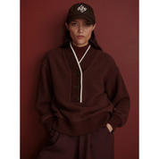 BRENNA FLEECE DEEP MAHOGANY