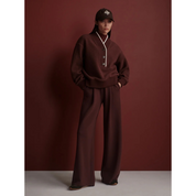 BRENNA FLEECE DEEP MAHOGANY