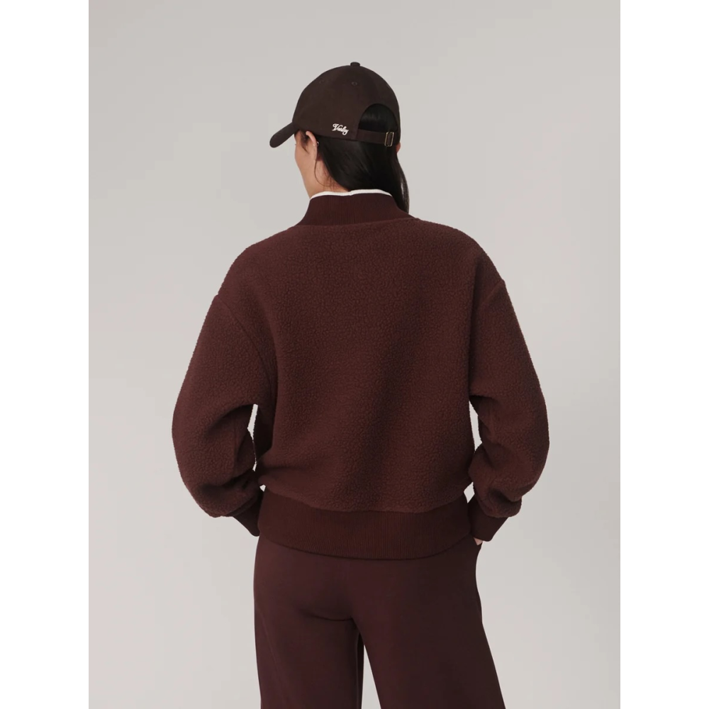 BRENNA FLEECE DEEP MAHOGANY