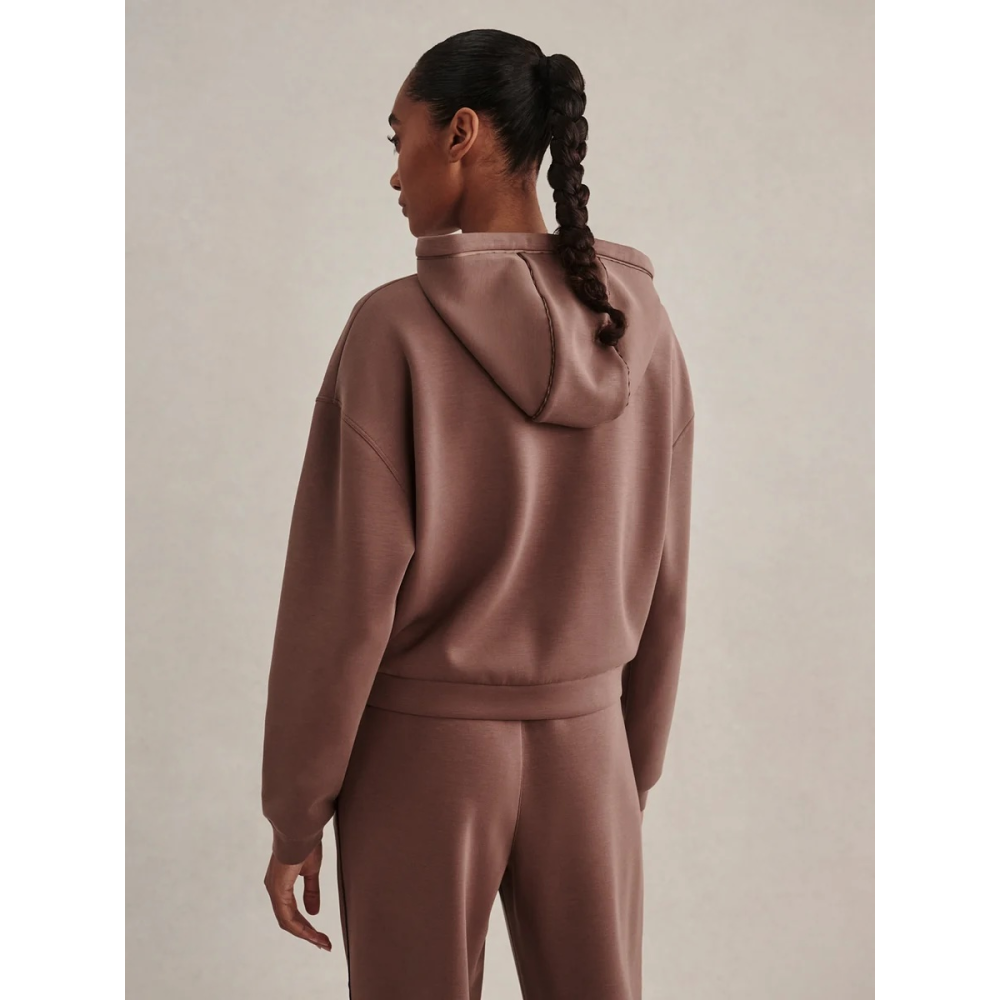 JORGIE ZIP HOODIE COFFEE QUARTZ