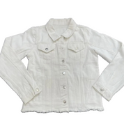 WHITE DENIM FLAG JACKET
