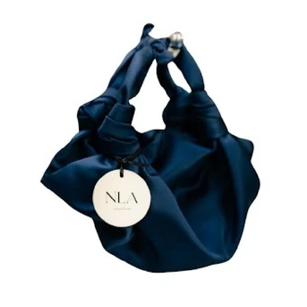 SILK KNOT BAG NAVY