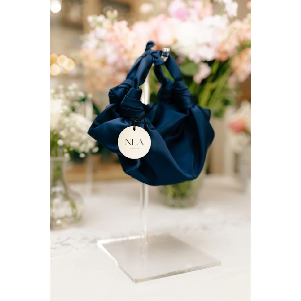 SILK KNOT BAG NAVY