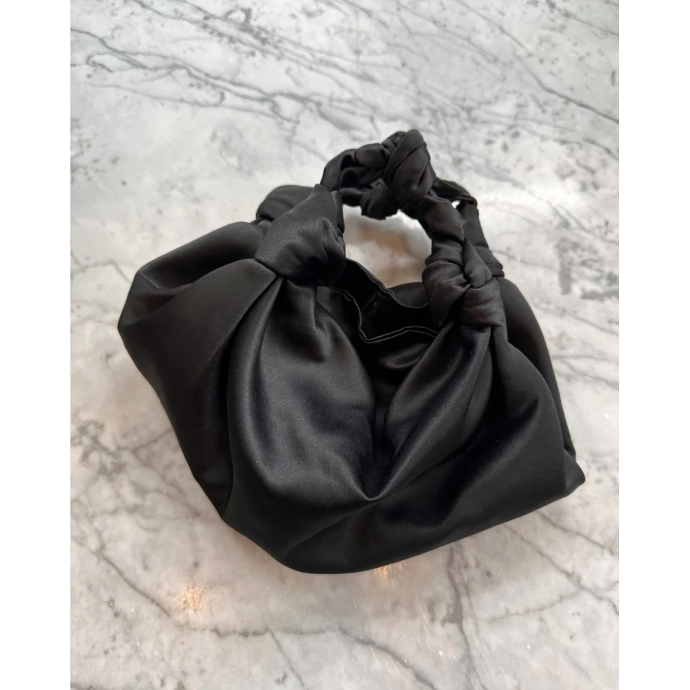 SILK KNOT BAG BLACK