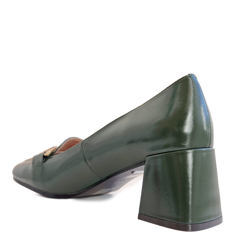 HEELED LOAFER GREEN