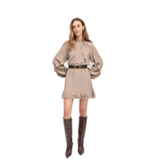 THE SUEDE JEAN BELT CHOCOLATE