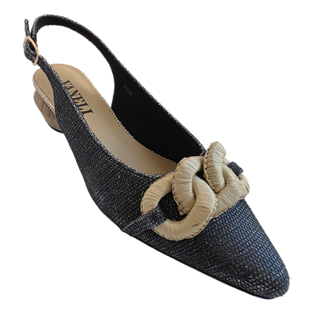 THIA BLACK RAFFIA