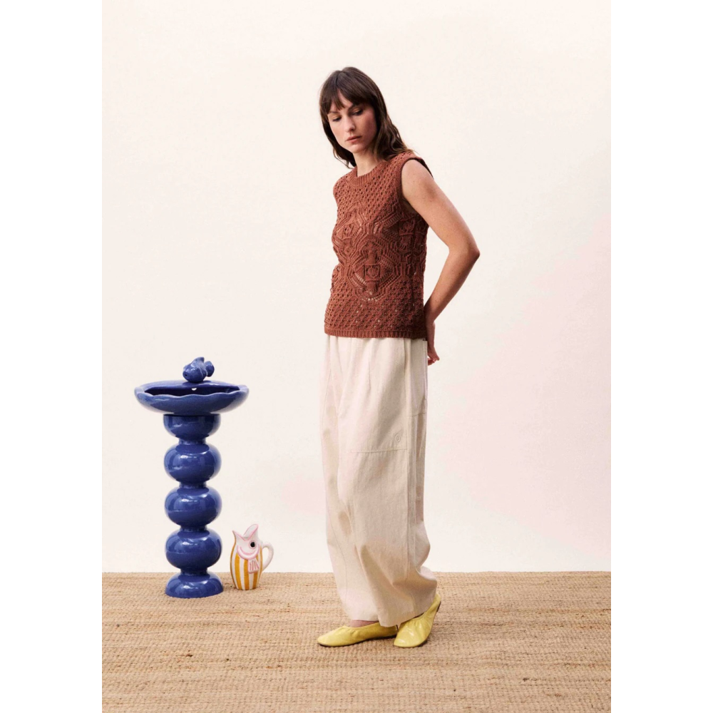 TOP NILA BROWN GLAZE