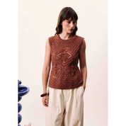 TOP NILA BROWN GLAZE
