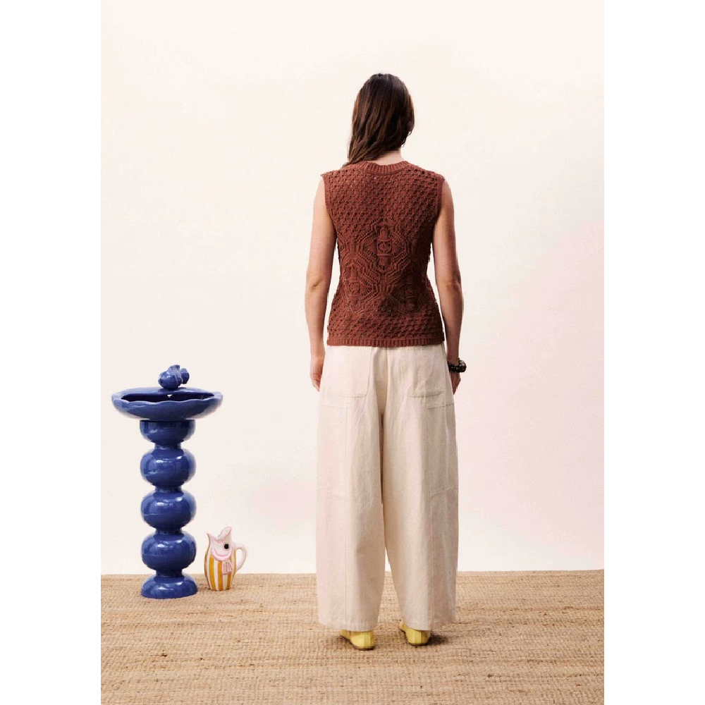 TOP NILA BROWN GLAZE