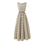 STELLARIA DRESS BROWN ICE