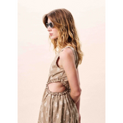 STELLARIA DRESS BROWN ICE