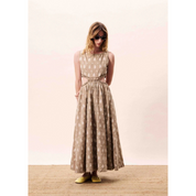 STELLARIA DRESS BROWN ICE