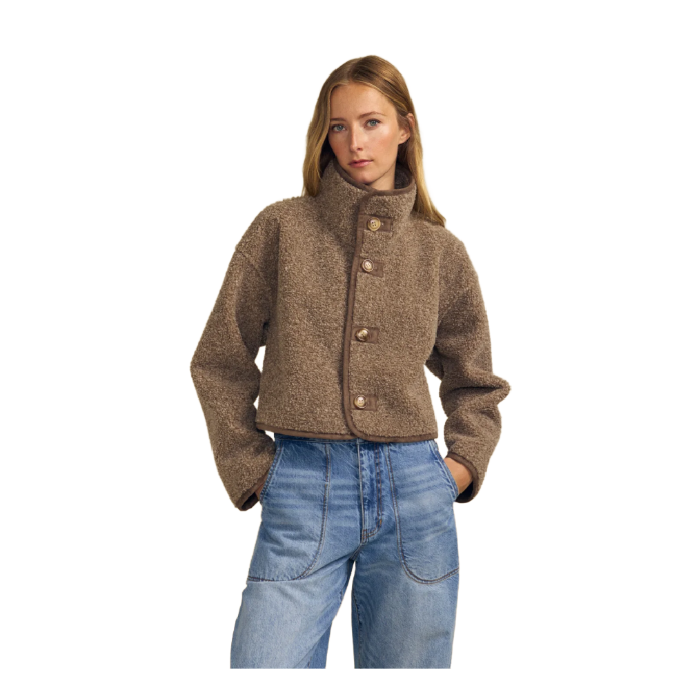 ESME SHERPA JACKET BROWN