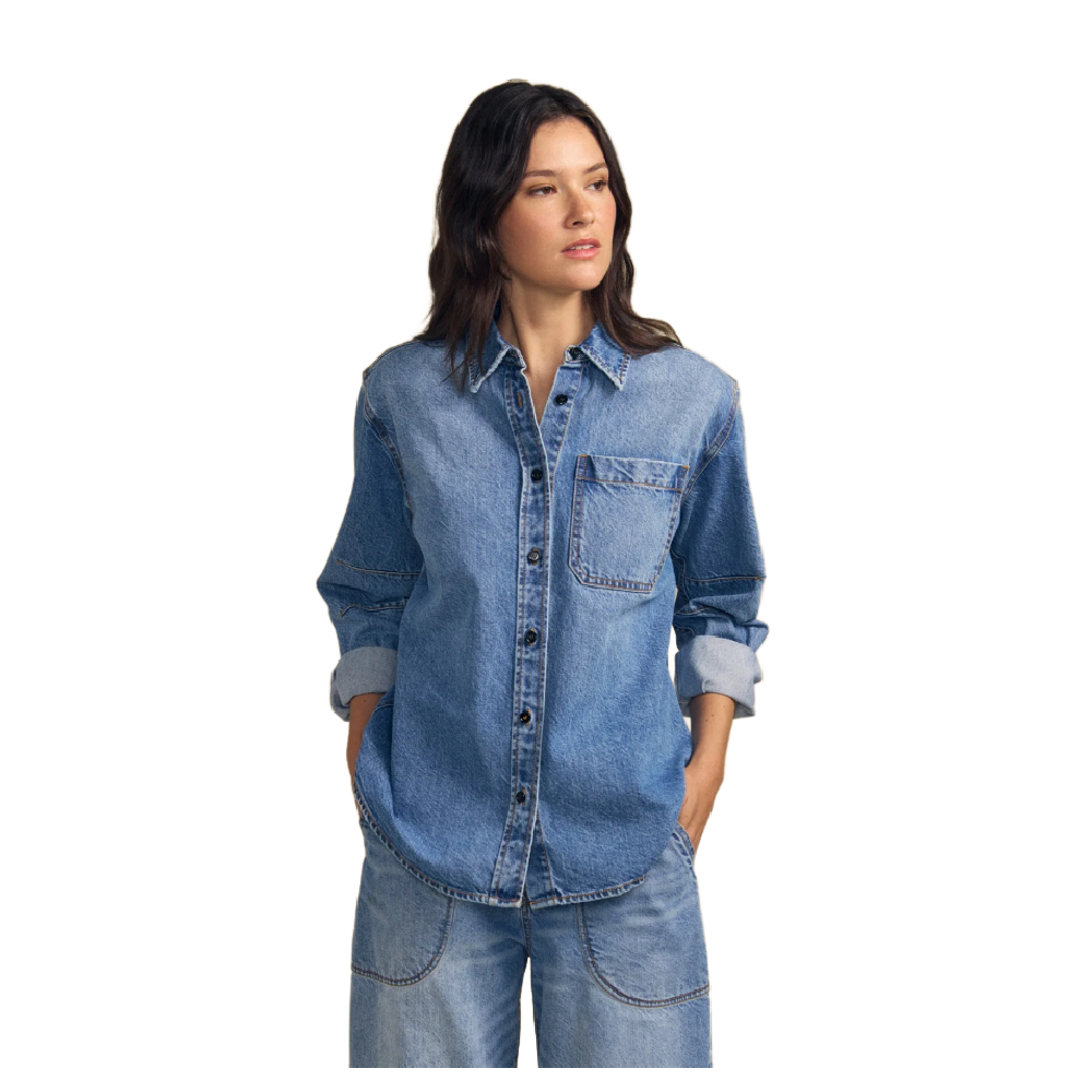 CLEMENTINE DENIM BUTTON-UP