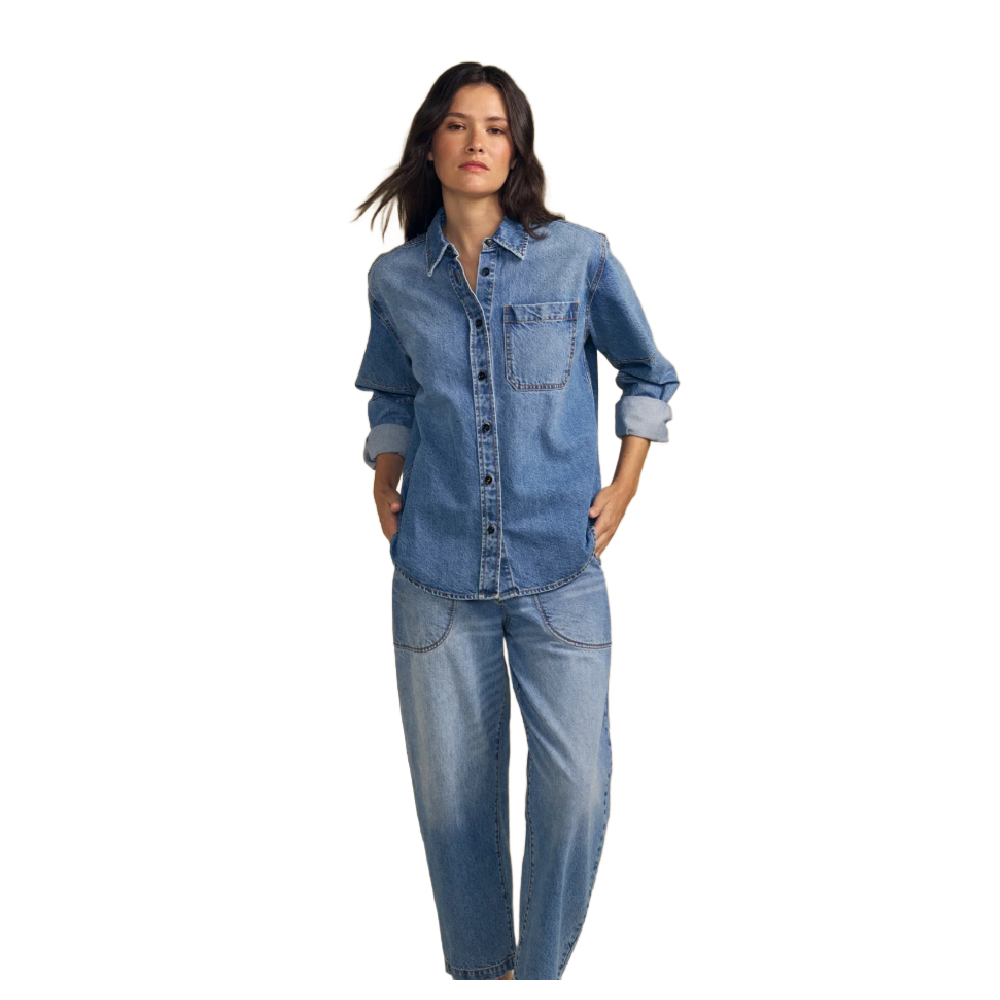CLEMENTINE DENIM BUTTON-UP