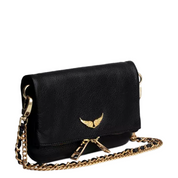 ROCK MINI GRAINED CROSSBODY BLK/GLD