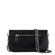 ROCK MINI GRAINED CROSSBODY BLK/SLV