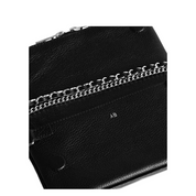 ROCK MINI GRAINED CROSSBODY BLK/SLV