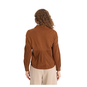 KYLE BUTTON UP BROWN