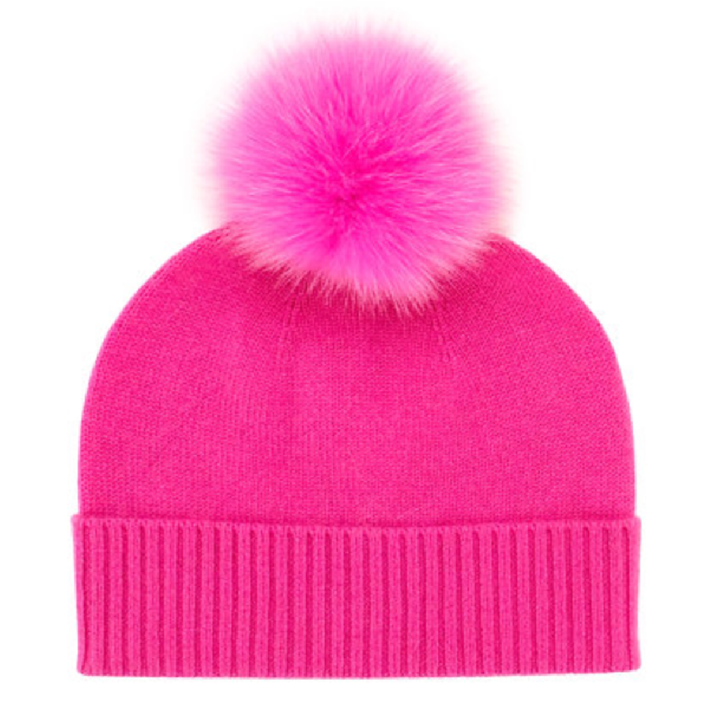 KNIT BEANIE HOT PINK