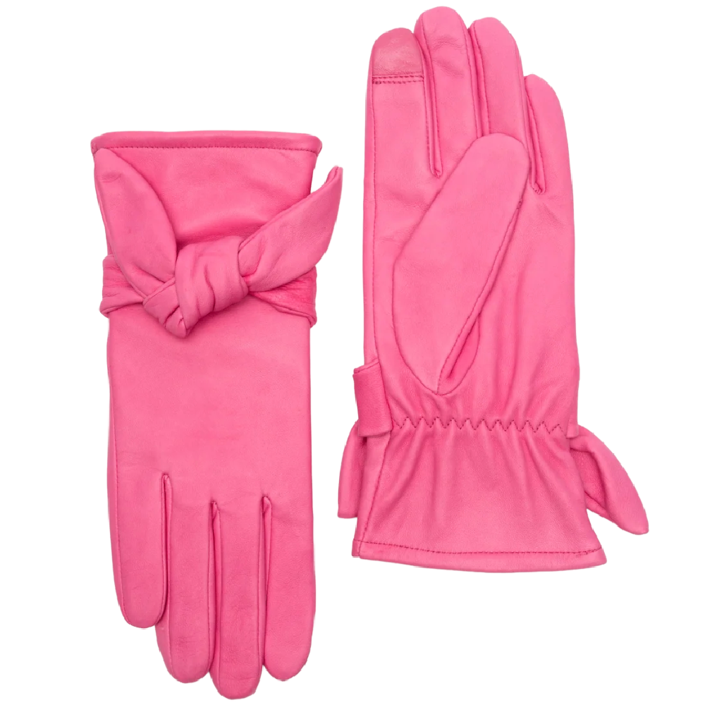 BOW GLOVE PINK