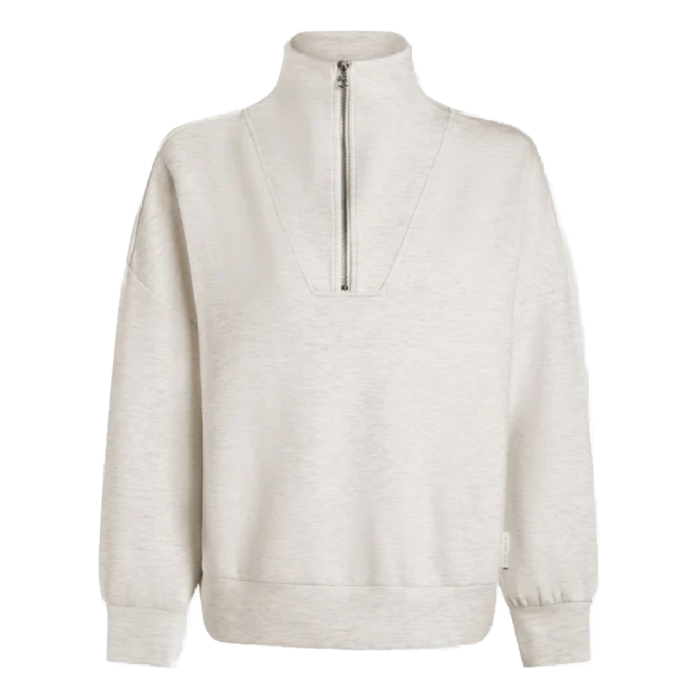 HAWLEY HALF ZIP IVORY MARL