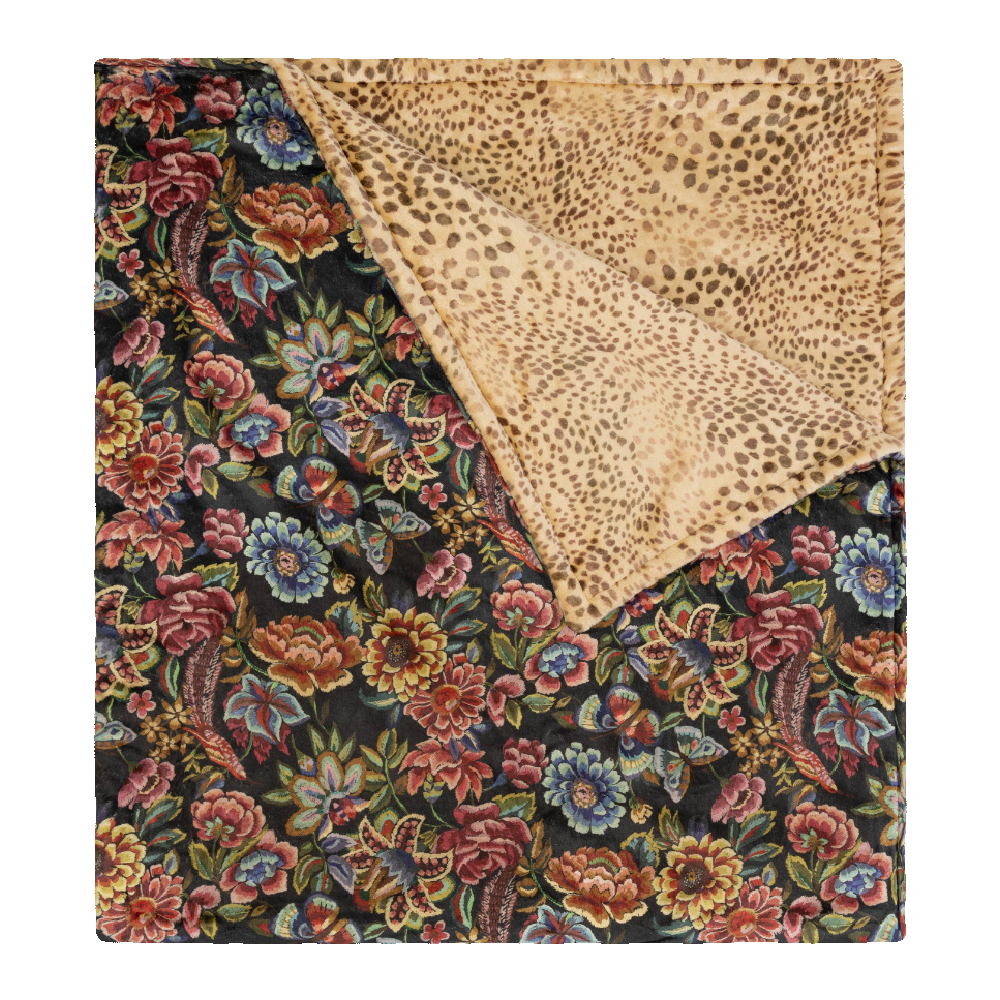 LAUREL COZY BLANKET ANTIQUA FLOWER