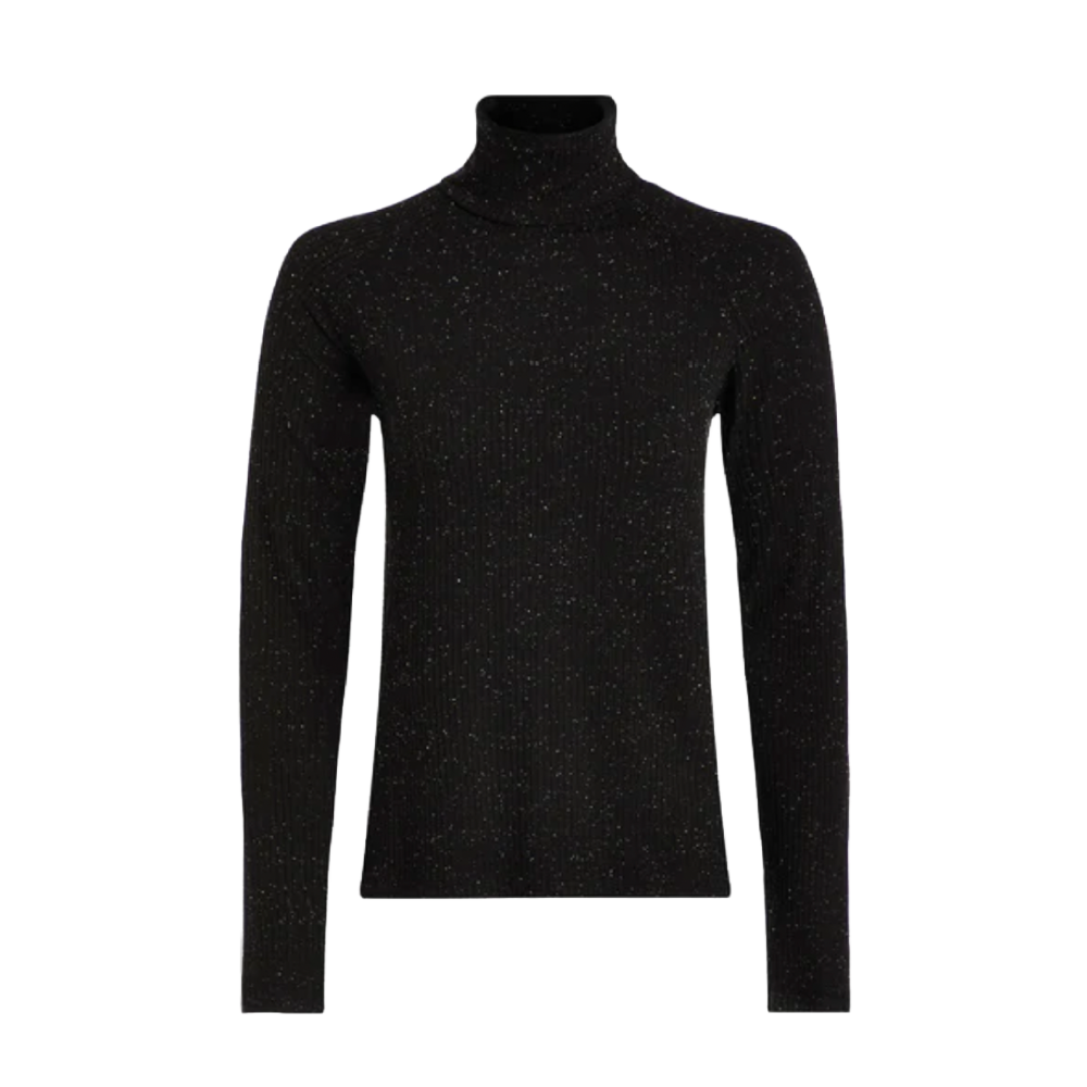 ROYA ROLLNECK TEE BLACK